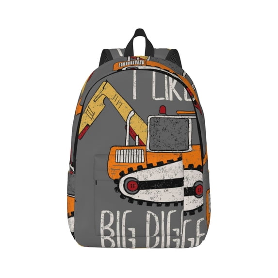 Wukai I Like Big Digger Paper Reusable Cosmetic bag,Travel Toiletry Organizer Capacity,Waterproof Puzzle Bags