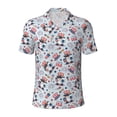 thumbnail image 1 of Wukai I Love USA Men’s Polo Shirts,Quick-Dry Athletic Shirt,Classic Fit Shirts-X-Large, 1 of 8
