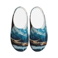 thumbnail image 1 of Wukai Iceberg Bald Eagle Print Women's Indoor Bedroom Slipper Slip On Shoes, Unisex House Shoes with Anti-Skid Sole for Men, Gift for Women Men-11, 1 of 7