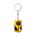 thumbnail image 1 of Wukai Japanese Were Blossoming Print Rectangular Metal Keychain: Sleek and Durable Key Ring for Securely Holding Keys Perfect for Everyday Use, 1 of 5