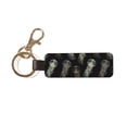 thumbnail image 1 of Wukai Jellyfish Print Leather Car Keychain, Universal Key Fob Keychain, Leather Key Chain Holder for Men and Women,360 Degree Rotatable, 1 of 5