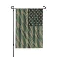 thumbnail image 1 of Wukai Jungle Green Camo USA Flag Garden Flags Double Sided Welcome Garden Yard House Flags Outside Outdoor House (Only Flag), 1 of 2