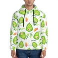 thumbnail image 1 of Wukai Kawaii Avocado Print Men Hoodies Fleece Sweatshirts Long Sleeve Sweaters Pullover Fall Outfits Winter Clothes-XX-Large, 1 of 7