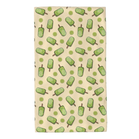 Wukai Kiwi Ice Cream Lightweight, Quick-Drying Microfiber Towels - Soft and Absorbent for Fitness, Sports, Yoga, Travel, Gym - 2 Pack, Dark Grey