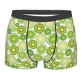 thumbnail image 1 of Wukai Kiwi Lemon Print Men’s Underwear Breathable Boxer Briefs,&nbsp;Moisture Wicking & Breathable-XX-Large, 1 of 7