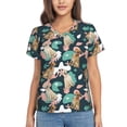 thumbnail image 1 of Wukai Labrador Retriever Dog Classic V-Neck T-Shirt for Women: Comfortable, Stylish, and Versatile Wardrobe Essential-X-Large, 1 of 1