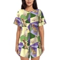 thumbnail image 1 of Wukai Labrador Retriever Dog Women's Pajama Set,Short-Sleeve Top and Shorts with Elastic Waistband and Pockets for Loungewear, Yoga, and Casual Wear-Medium, 1 of 8