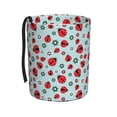 thumbnail image 1 of Wukai Ladybugs And Flowers 1 Print Car Trash Can - Easy to Clean Hanging Garbage Bin - Removable Liner - Leak-Car Garbage Can - Waterproof Trash Can for Car and SUV, 1 of 7