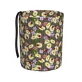 thumbnail image 1 of Wukai Ladybugs And Flowers On A Wooden Print Car Trash Can - Easy to Clean Hanging Garbage Bin - Removable Liner - Leak-Car Garbage Can - Waterproof Trash Can for Car and SUV, 1 of 7