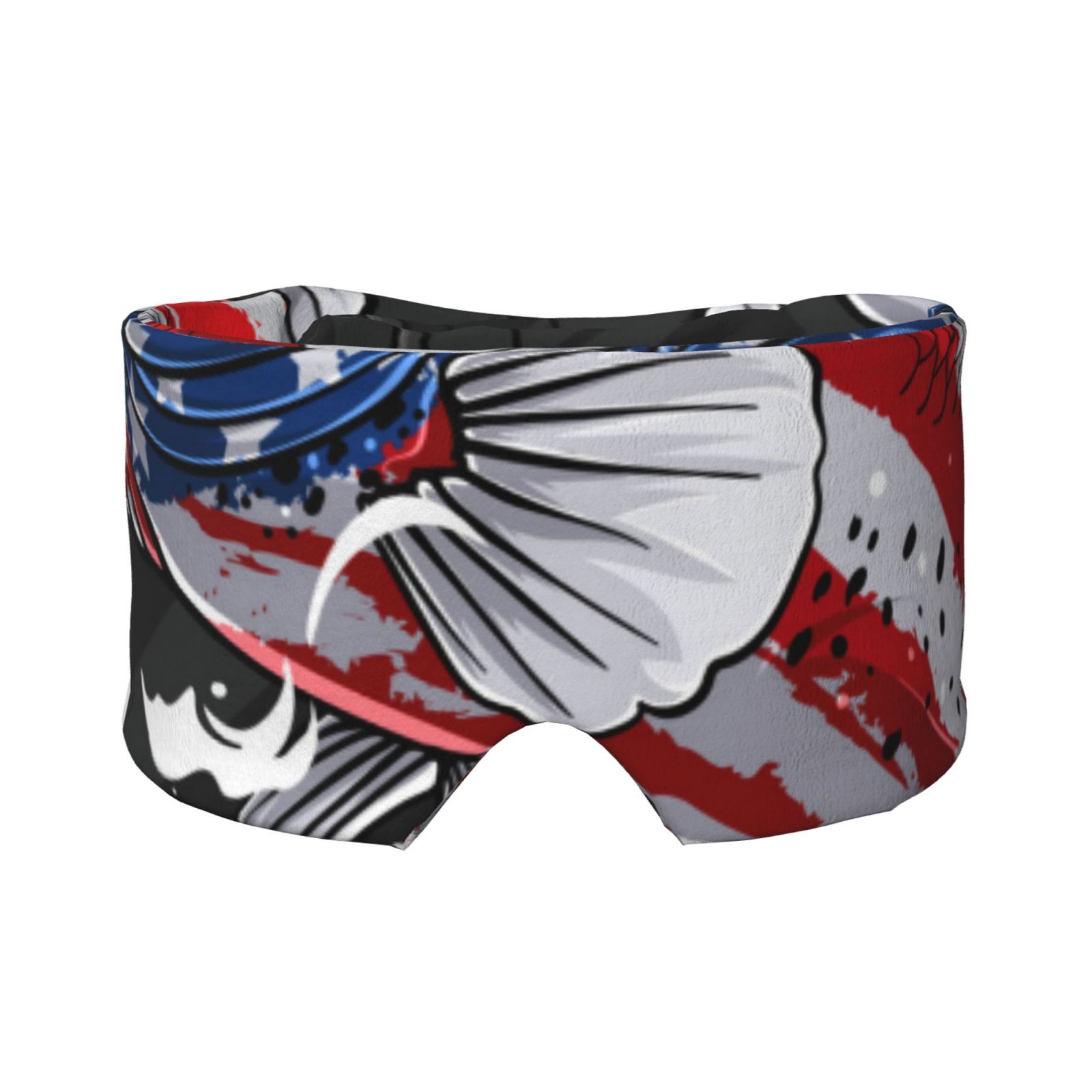 Wukai Largemouth Bass Fish in USA Print Sleep Mask Eye Mask for