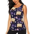 thumbnail image 1 of Wukai Lavender Flowers Print &nbsp;Women's Workout Tank Top Mesh Yoga Shirts Athletic Running Tank Tops Athletic Gym Shirts -, 1 of 8