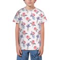 thumbnail image 1 of Wukai Lavender Flowers Youth Unisex Short Sleeve T-Shirt for Boys, Girls, Teens, and Kids-X-Small, 1 of 7