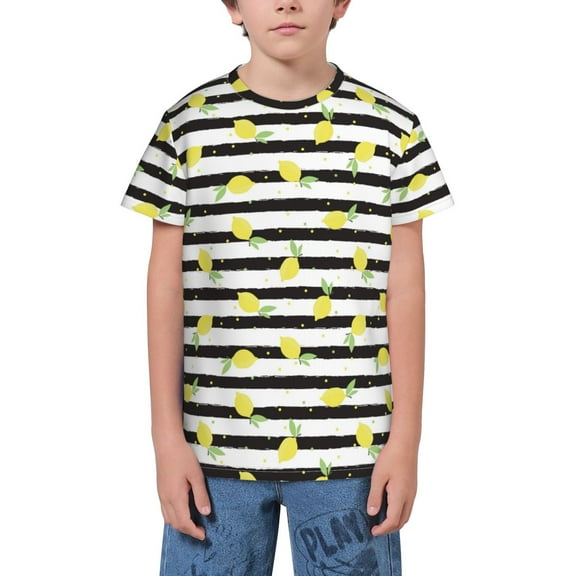 Wukai Lemon_1 Youth Unisex Short Sleeve T-Shirt for Boys, Girls, Teens, and Kids-X-Small