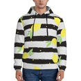 thumbnail image 1 of Wukai Lemon Print Men Hoodies Fleece Sweatshirts Long Sleeve Sweaters Pullover Fall Outfits Winter Clothes-XX-Large, 1 of 7