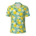 thumbnail image 1 of Wukai Lemons Chamomile Flowers And Leaves Men’s Polo Shirts,Quick-Dry Athletic Shirt,Classic Fit Shirts-4X-Large, 1 of 8