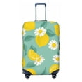 thumbnail image 1 of Wukai Lemons Chamomile Flowers And Leaves Elastic Luggage Cover: Personalized Protection for Your Suitcase - Fits 19~29-inch, Washable & Durable Travel Companion-, 1 of 8