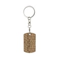 thumbnail image 1 of Wukai Leopard Print Brown Print Rectangular Metal Keychain: Sleek and Durable Key Ring for Securely Holding Keys Perfect for Everyday Use, 1 of 5