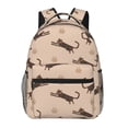 thumbnail image 1 of Wukai Leopard Print Laptop Backpack Casual Travel Backpack Large School Bag for College, Business,Travel-One Size, 1 of 5