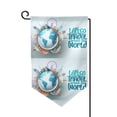 thumbnail image 1 of Wukai Let's go Travel Print Garden Flag 12.5x18 Inch Double Sided Sun-resistant Rain-resistant, Wrinkle-resistant Colorfast(Only Flag), 1 of 7