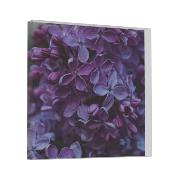Wukai Lilac Print Elegant Acrylic Gift Decorations Perfect for Weddings, Birthdays, Anniversaries, and Home Decor