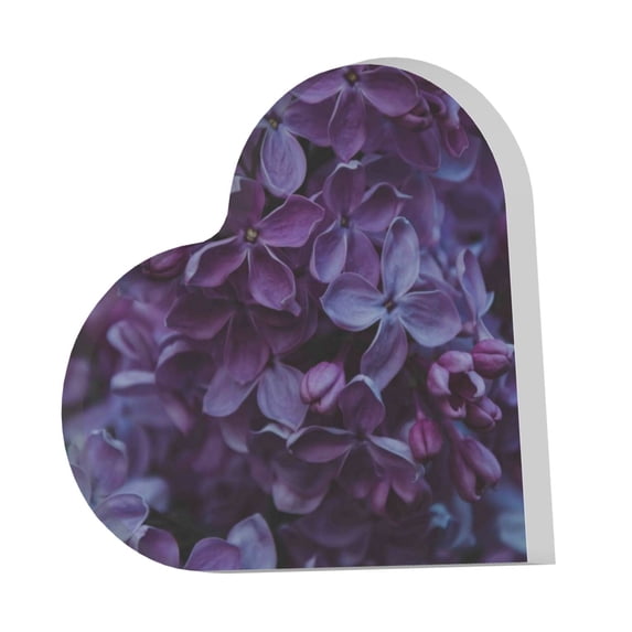 Wukai Lilac Print Elegant Acrylic Gift Decorations Perfect for Weddings, Birthdays, Anniversaries, and Home Decor