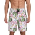 thumbnail image 1 of Wukai Lilies Flowers Men’s Short Pajama Pants With Pockets Soft Sleep Pj Shorts for Men-3X-Large, 1 of 6