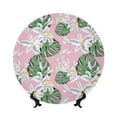 thumbnail image 1 of Wukai Lilies Flowers Print Decorative Plate for Display,Bone China Decorative Plate, Ceramic Dinner Plate with Stand, Vertical Ceramic Plate-10in, 1 of 6