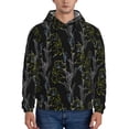 thumbnail image 1 of Wukai Lilies Flowers Print Men Hoodies Fleece Sweatshirts Long Sleeve Sweaters Pullover Fall Outfits Winter Clothes-Medium, 1 of 7