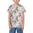 thumbnail image 1 of Wukai Lilies Flowers Youth Unisex Short Sleeve T-Shirt for Boys, Girls, Teens, and Kids-Large, 1 of 7