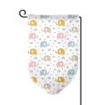thumbnail image 1 of Wukai Little Elephant Print Garden Flag 12.5x18 Inch Double Sided Sun-resistant Rain-resistant, Wrinkle-resistant Colorfast(Only Flag), 1 of 7