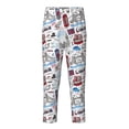 thumbnail image 1 of Wukai London Landmark2 Print Teenagers' Pajama Pant Sleep Pajama Lounge Pant PJ Bottoms with Pockets and Button Fly(Available in Big & Tall)-XS(5-6), 1 of 6