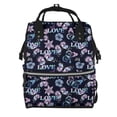 thumbnail image 1 of Wukai Love Butterflies Mummy Backpac,&nbsp;Diaper Bag Purse Breast Pump Bag Purse Diaper Bag for swim,gym,workout,large capacity backpack, 1 of 5