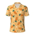 thumbnail image 1 of Wukai Love Carrot Men’s Polo Shirts,Quick-Dry Athletic Shirt,Classic Fit Shirts-XX-Large, 1 of 8