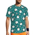 thumbnail image 1 of Wukai Love Dog Print Men's Short-Sleeved Mesh T-Shirt,Quick-Dry Short Sleeve Workout T-Shirt-6X-Large, 1 of 8