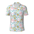 thumbnail image 1 of Wukai Love You Rabbit Men’s Polo Shirts,Quick-Dry Athletic Shirt,Classic Fit Shirts-X-Large, 1 of 8
