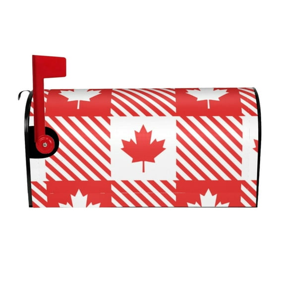 Wukai Maple Leaves1 Mailbox Covers for Garden Outdoor Decor,Waterproof Post Box Cover 21x18 in& 25.5x21 in-25.5x21 in