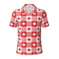 thumbnail image 1 of Wukai Maple Leaves1 Men’s Polo Shirts,Quick-Dry Athletic Shirt,Classic Fit Shirts-XX-Large, 1 of 8