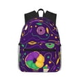 thumbnail image 1 of Wukai Mardi Gras and Donuts Versatile Backpack:Spacious,Organized,Comfortable,Ideal for Travel and Everyday Use with Multiple Pockets and Padded Straps, 1 of 8