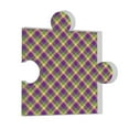 thumbnail image 1 of Wukai Mardi Gras Plaid Print Elegant Acrylic Gift Decorations Perfect for Weddings, Birthdays, Anniversaries, and Home Decor, 1 of 6