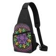thumbnail image 1 of Wukai Mardi Gras5 Versatile Chest Bag with Adjustable Strap and Multiple Pockets for Daily Use, Outdoor Sports, Shopping, and Excursions, 1 of 1