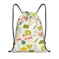 thumbnail image 1 of Wukai Medical Icons Drawstring Backpack Bag Sport Gym Sackpack Large Size String Backpack Cinch for Women Men-Small, 1 of 6