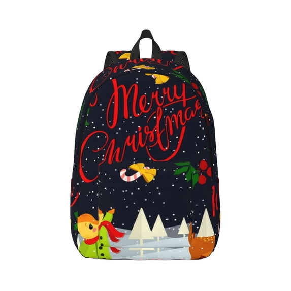 Wukai Merry Christmas Elk Paper Reusable Cosmetic bag,Travel Toiletry Organizer Capacity,Waterproof Puzzle Bags