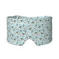 Wukai Milk Bottles And Cow Head Print Sleep Mask Eye Mask for