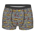 thumbnail image 1 of Wukai Modern Excavator Print Men’s Underwear Breathable Boxer Briefs,&nbsp;Moisture Wicking & Breathable-XX-Large, 1 of 7