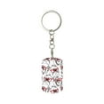 thumbnail image 1 of Wukai Monkey Print Rectangular Metal Keychain: Sleek and Durable Key Ring for Securely Holding Keys Perfect for Everyday Use, 1 of 5