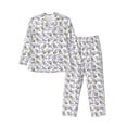 thumbnail image 1 of Wukai Monkey Submarine Captain Men's Long-Sleeve Pajama Set - Comfortable Sleepwear with Button-Down Shirt and Pants-Medium, 1 of 6