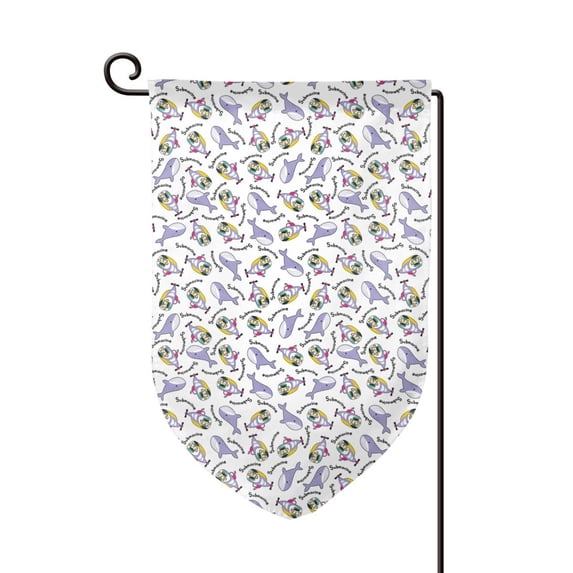 Wukai Monkey Submarine Captain Print Garden Flag 12.5x18 Inch Double Sided Sun-resistant Rain-resistant, Wrinkle-resistant Colorfast(Only Flag)