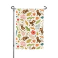 thumbnail image 1 of Wukai Monkeys in the Jungle Garden Flags Double Sided Welcome Garden Yard House Flags Outside Outdoor House (Only Flag), 1 of 8