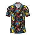 thumbnail image 1 of Wukai Monster Car Men’s Polo Shirts,Quick-Dry Athletic Shirt,Classic Fit Shirts-Large, 1 of 8