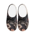 thumbnail image 1 of Wukai Moonlit Crow Blossoms Print Women's Indoor Bedroom Slipper Slip On Shoes, Unisex House Shoes with Anti-Skid Sole for Men, Gift for Women Men-46/47, 1 of 7